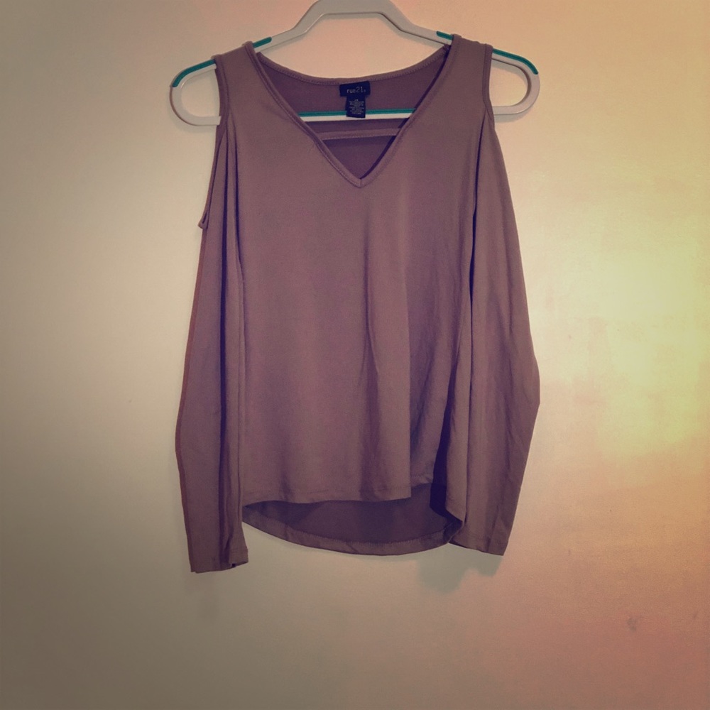 Purple open long sleeve shirt ☂️